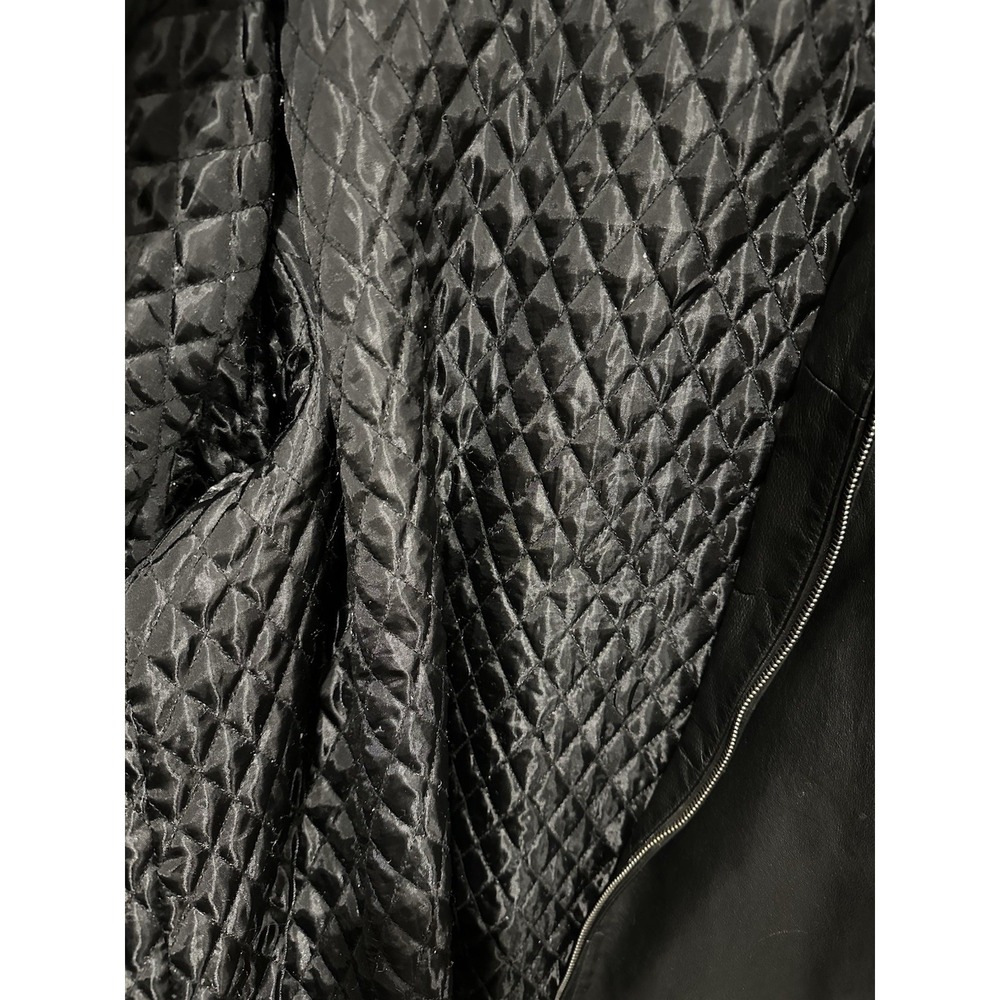 Duke Haband Vintage Black Leather Jacket Size‎ 2X - Picture 5 of 9